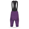 Cycling Purple Bib Shorts – Padded Performance with K10 Graphene Chamois for Long Rides | Nomad Vélo