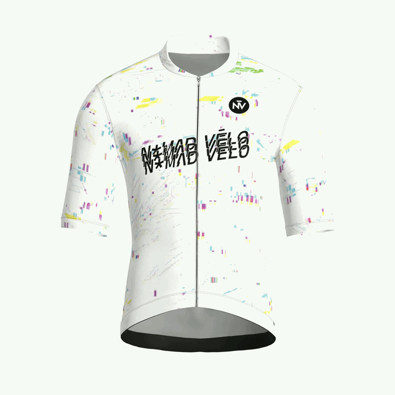 Speed White Short Sleeve Jersey | Nomad Vélo
