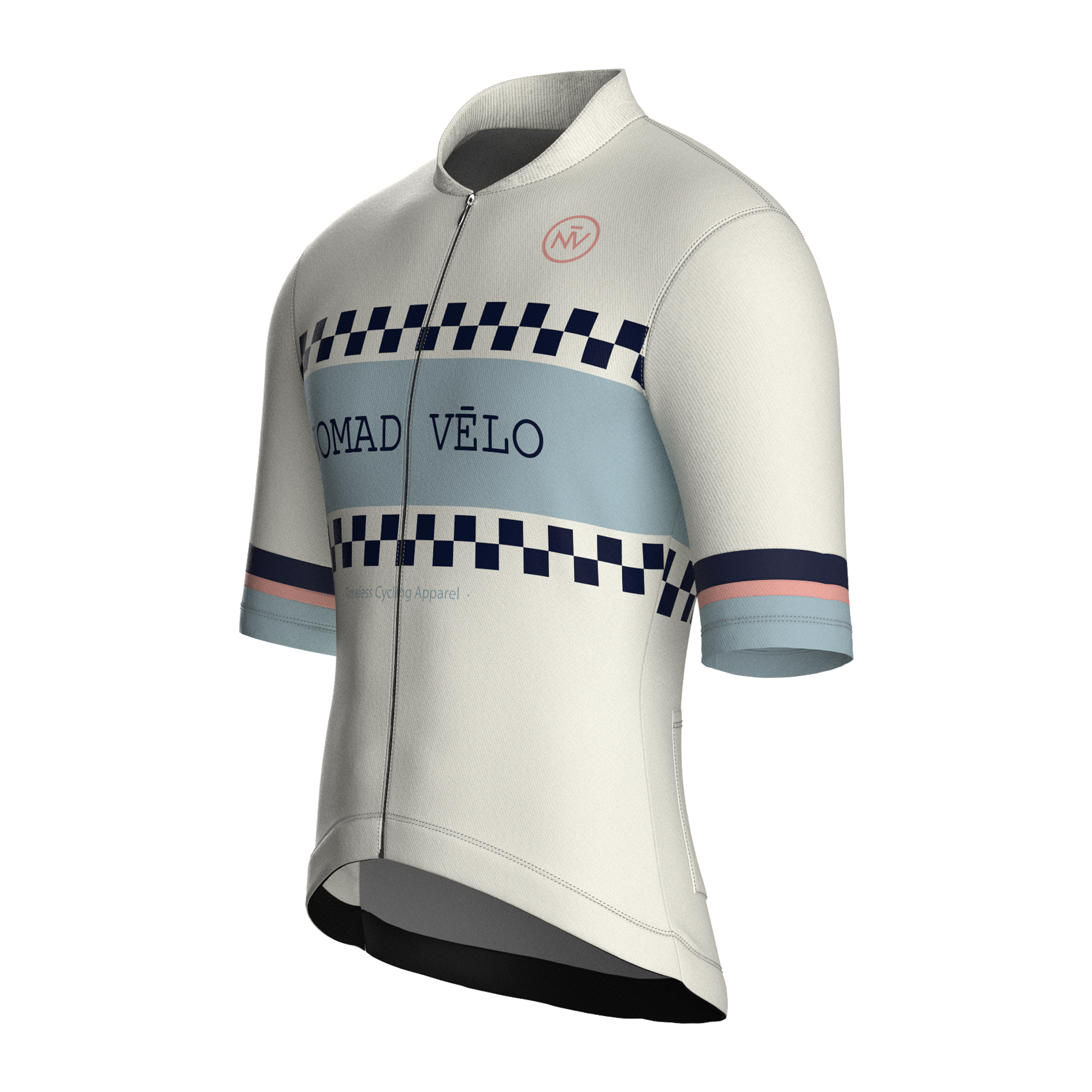 Classic White Short Sleeve Jersey | Nomad Vélo