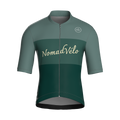 Minimal Green Short Sleeve Jersey | Nomad Vélo