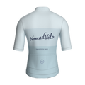 Minimal Light Blue Short Sleeve Jersey | Nomad Vélo