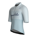 Minimal Light Blue Short Sleeve Jersey | Nomad Vélo