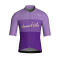 Minimal Purple Short Sleeve Jersey | Nomad Vélo