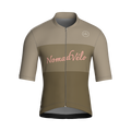 Minimal Khaki Short Sleeve Jersey | Nomad Vélo