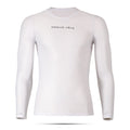 Base Layer White – Long Sleeve Moisture-Wicking Race Slim Fit | Nomad Vélo