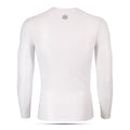 Base Layer White – Long Sleeve Moisture-Wicking Race Slim Fit | Nomad Vélo