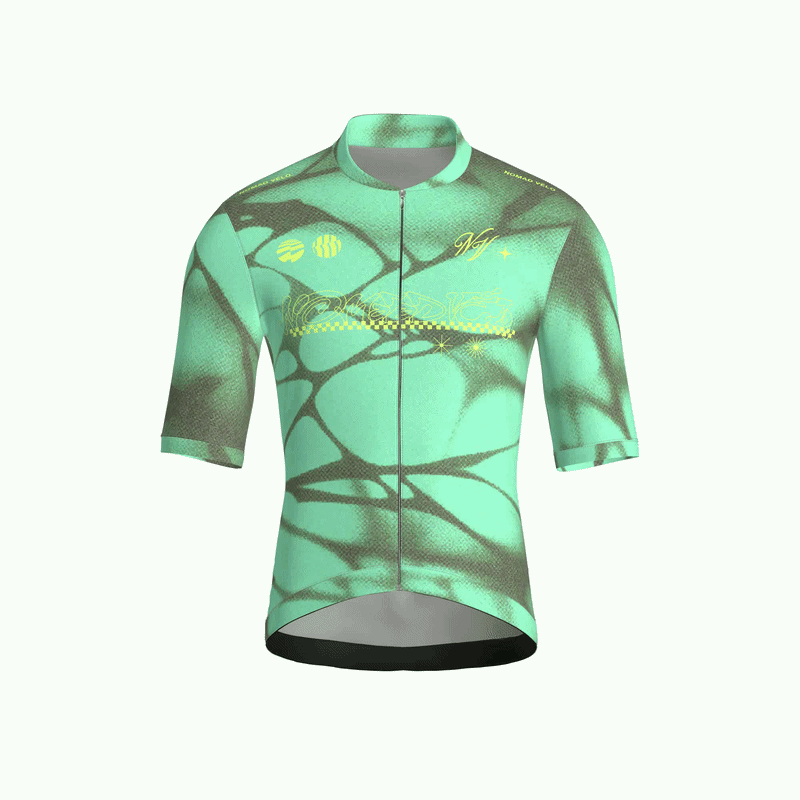 Spider Green Short Sleeve Jersey | Nomad Vélo