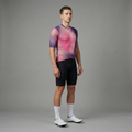 Purple Fractal Aero Cycling Jersey - Purple Fractal Jersey