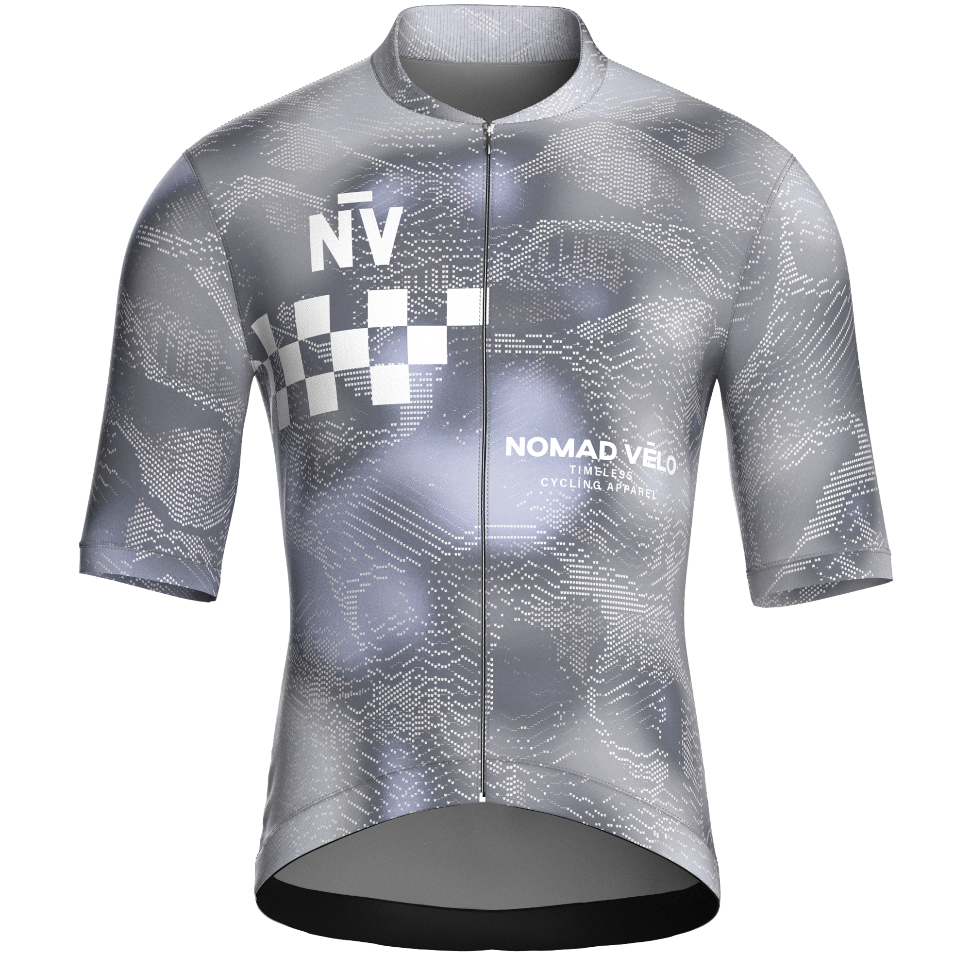 Race Silver Short Sleeve Jersey | Nomad Vélo