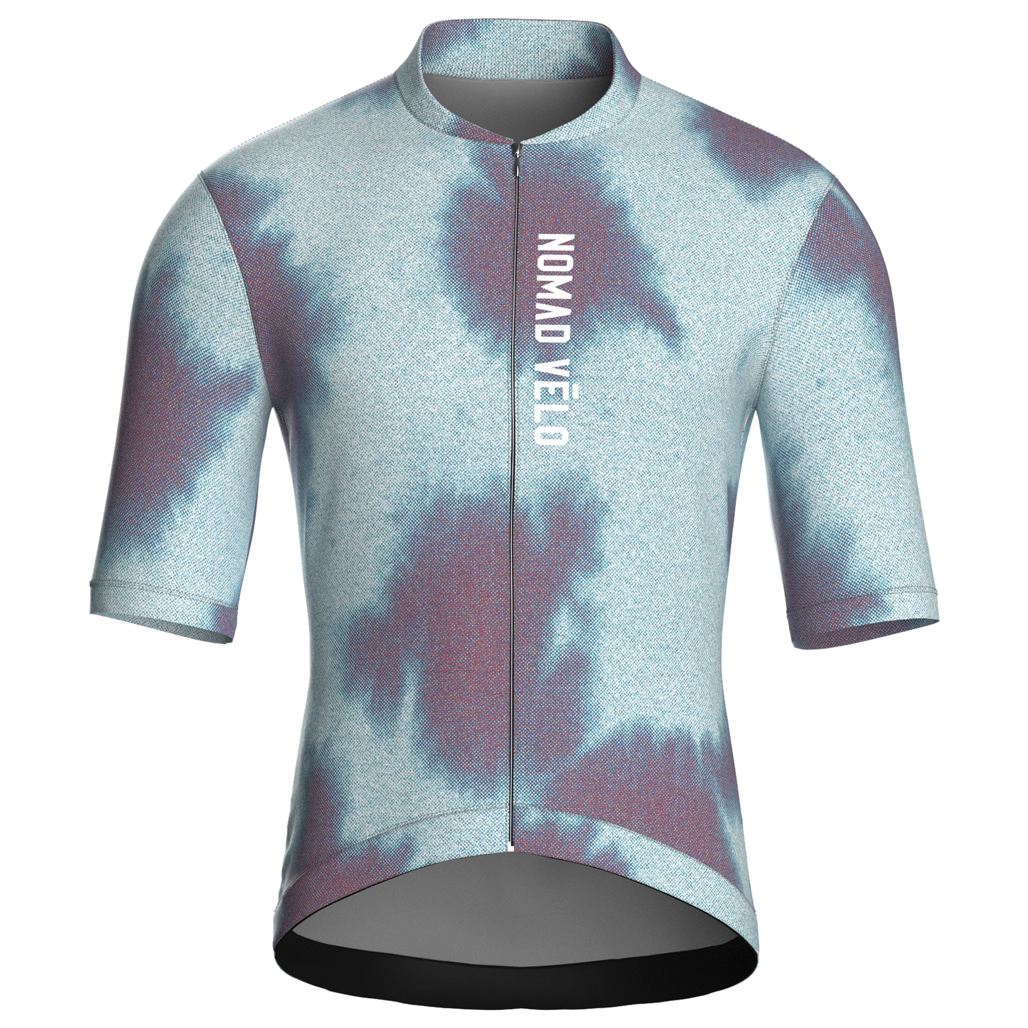 Tie-Dye Blue Jersey – Cycling Short Sleeve Race Fit