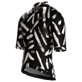 Brushstroke Black Jersey – Cycling Short Sleeve Race Fit