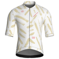 Brushstroke White Jersey – Cycling Short Sleeve Race Fit