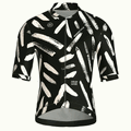Brushstroke Black Jersey – Cycling Short Sleeve Race Fit