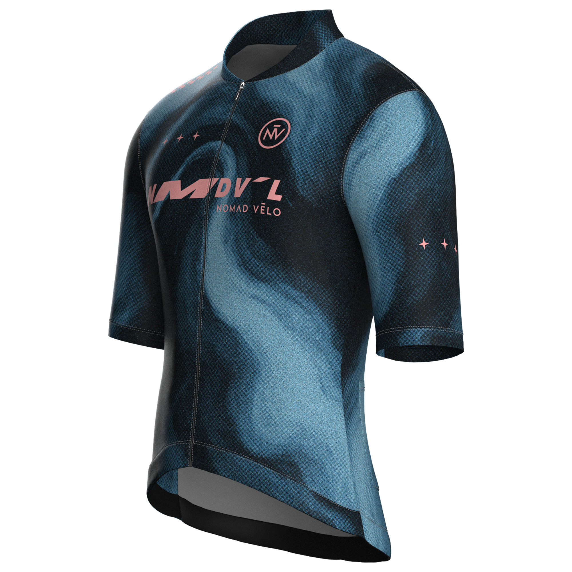 Marble Navy Jersey – Cycling Short Sleeve Race Fit
