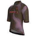 Marble Brown Jersey – Cycling Short Sleeve Race Fit Road Training