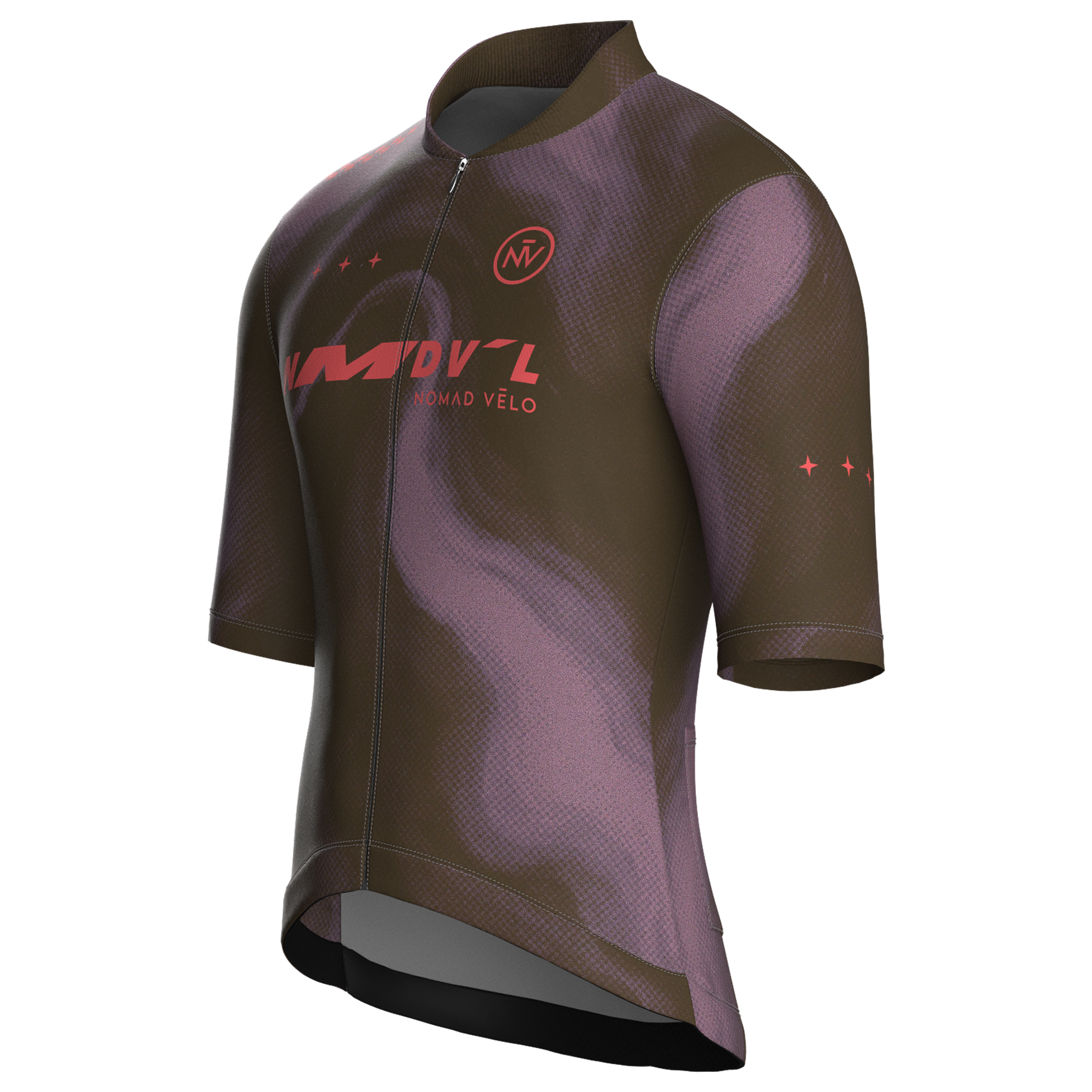 Marble Brown Jersey – Cycling Short Sleeve Race Fit Road Training