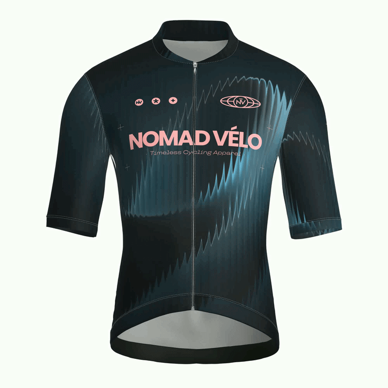 Aurora Black Jersey – Cycling Short Sleeve Race Fit