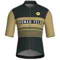Retro Stripe Forest Jersey – Cycling Short Sleeve Race Fit