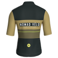 Retro Stripe Forest Jersey – Cycling Short Sleeve Race Fit