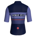 Retro Stripe Navy Jersey – Cycling Short Sleeve Race Fit