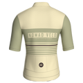 Retro Stripe Sand Jersey – Cycling Short Sleeve Race Fit Road Training | Nomad Vélo