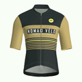 Retro Stripe Forest Jersey – Cycling Short Sleeve Race Fit