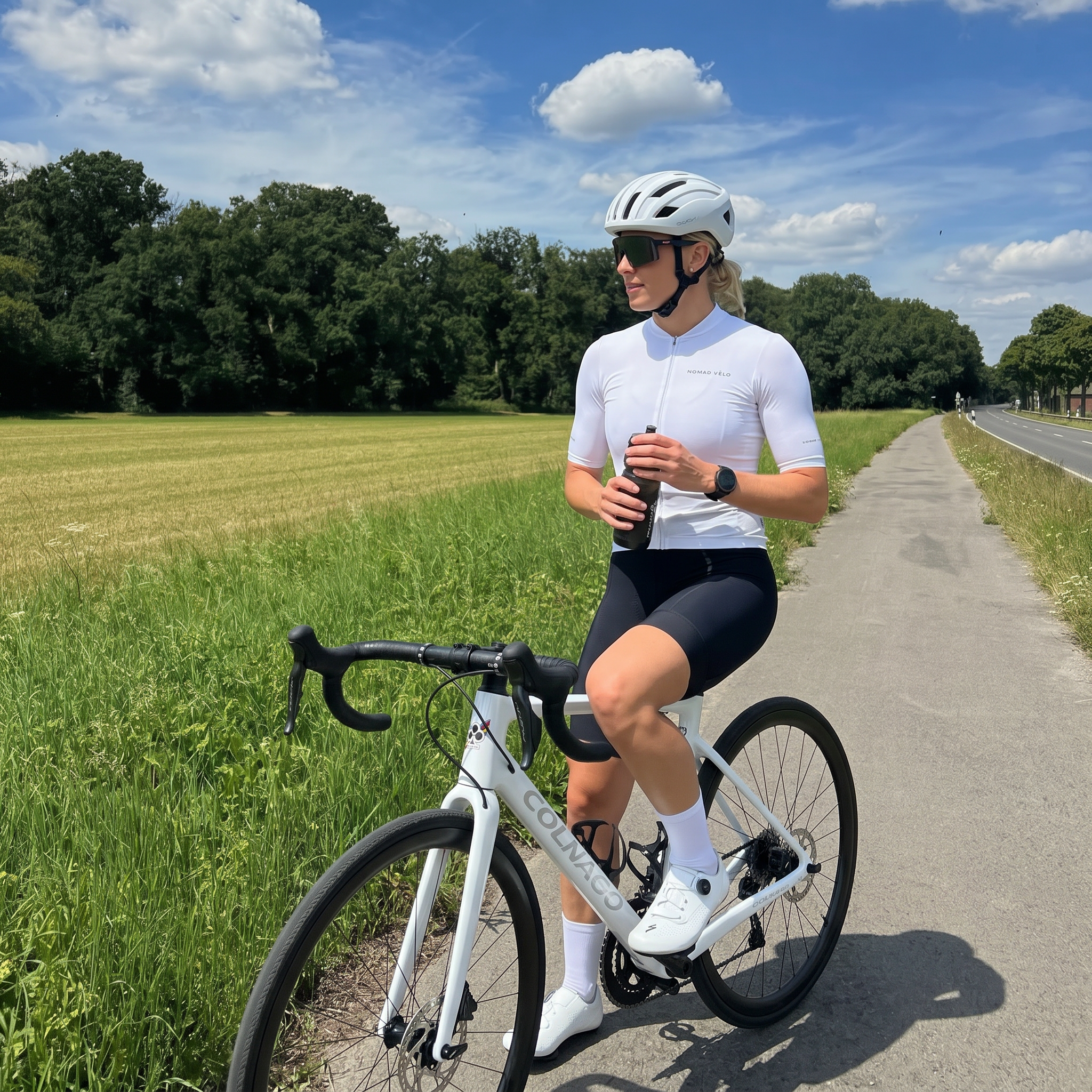 Pure White Jersey – Cycling Short Sleeve Race Fit