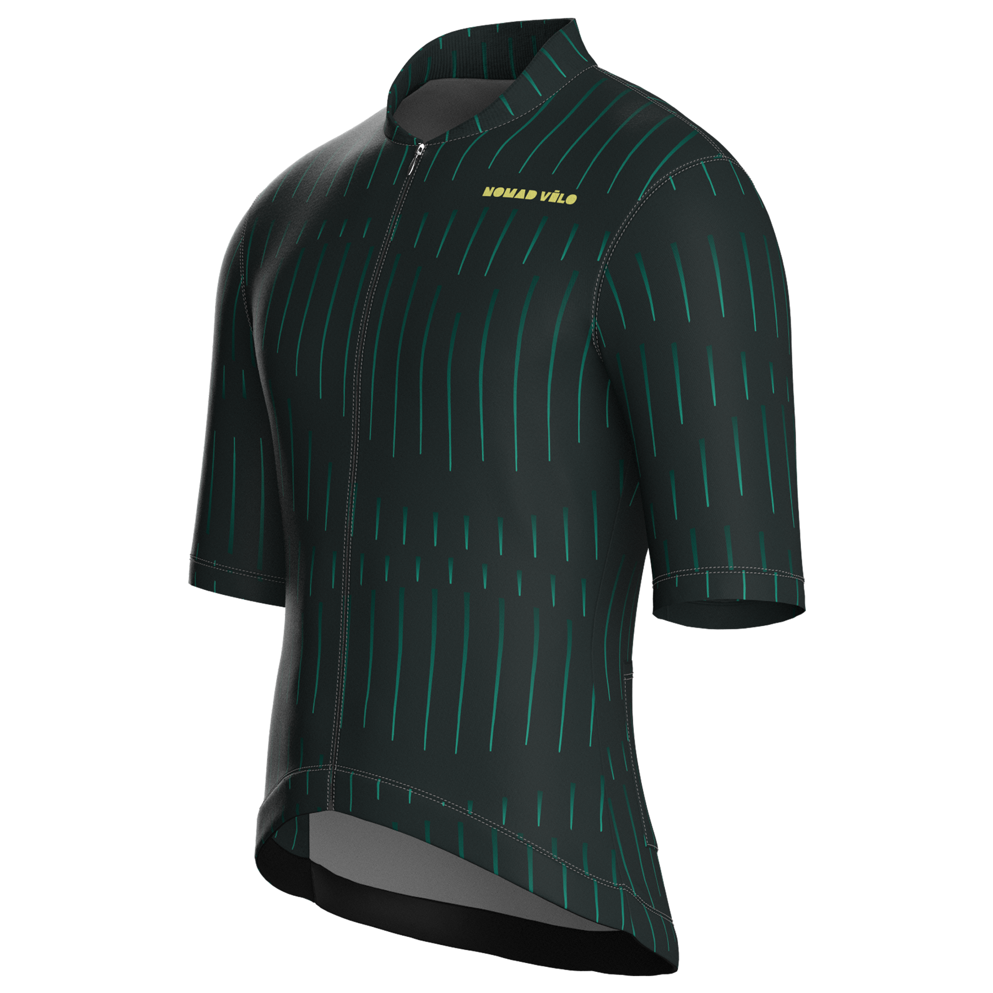 Pinstripe Green Jersey – Cycling Short Sleeve Race Fit