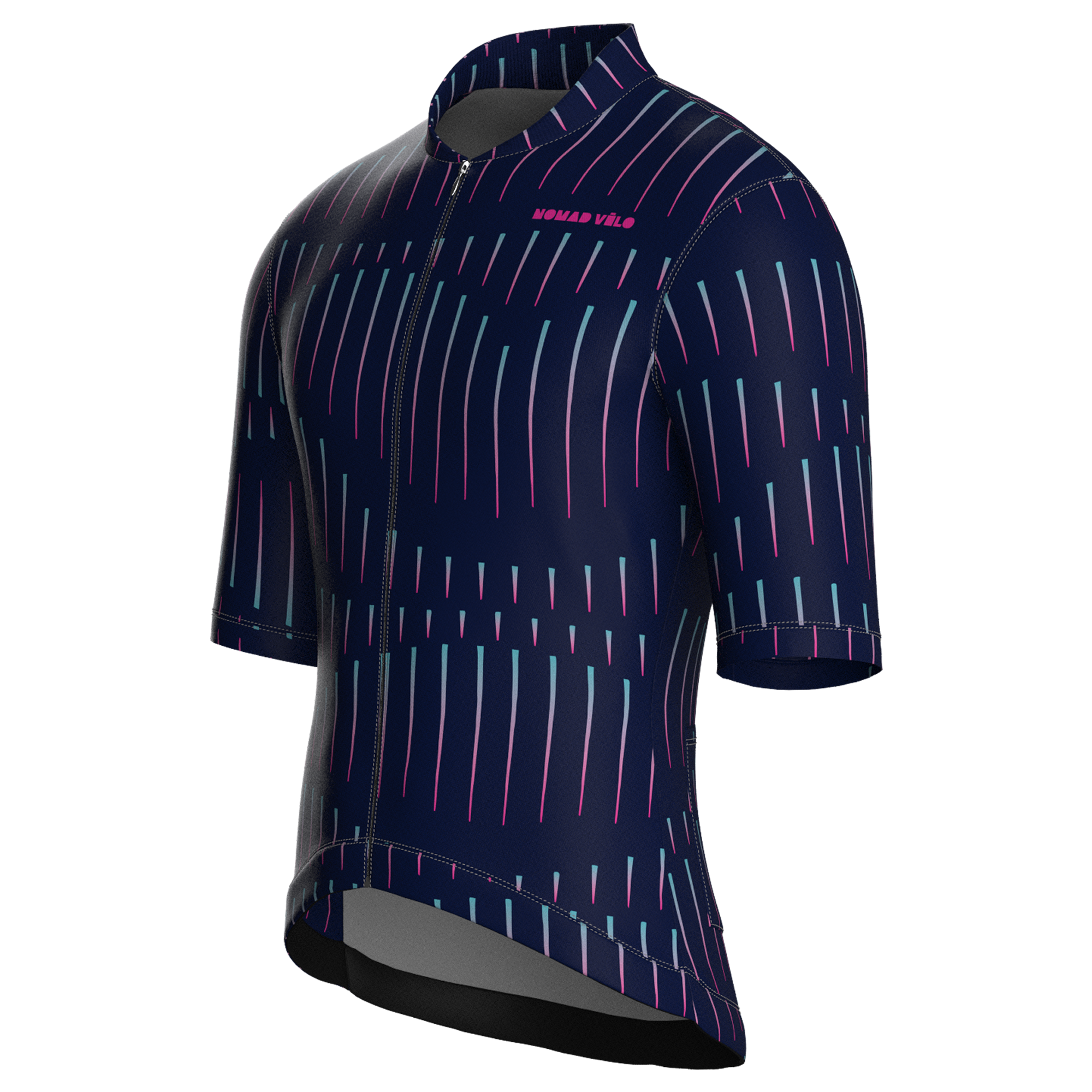 Pinstripe Navy Jersey – Cycling Short Sleeve Race Fit