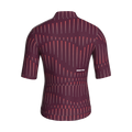 Pinstripe Burgundy Jersey – Cycling Short Sleeve Race Fit