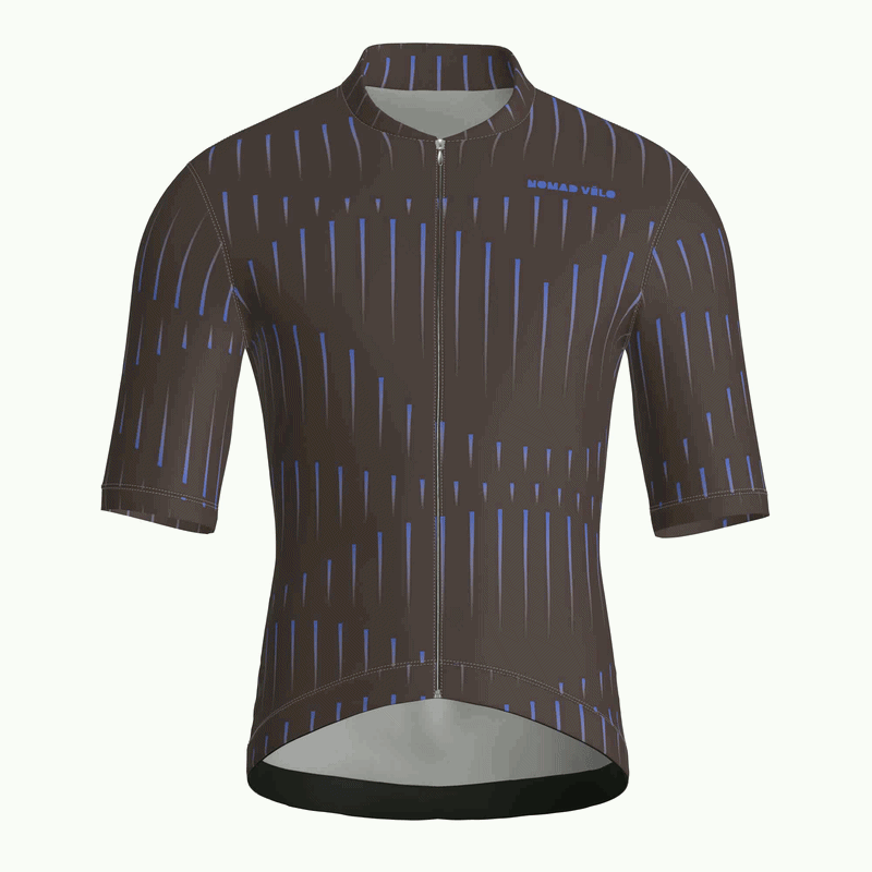Pinstripe Brown Jersey – Cycling Short Sleeve Race Fit