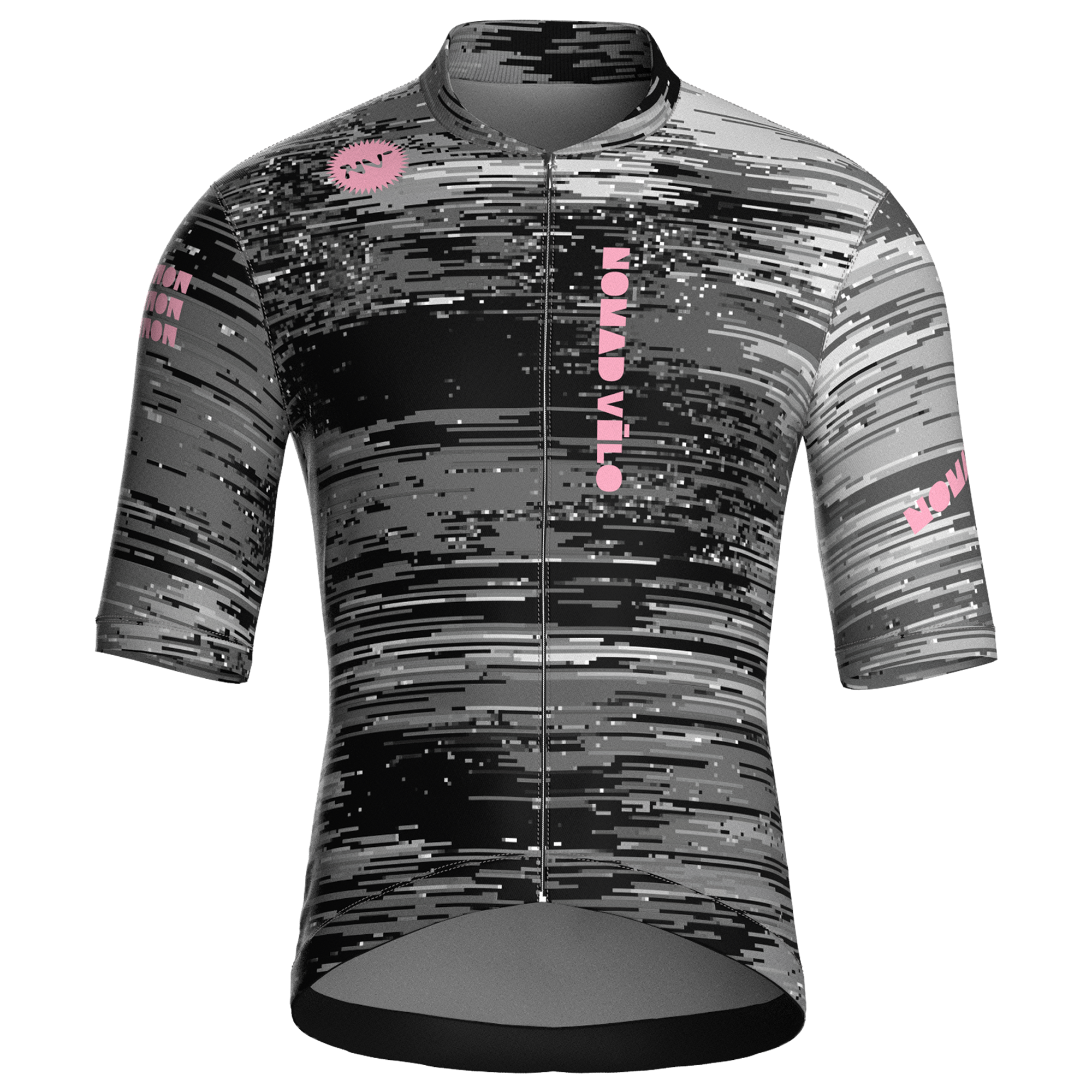 Glitch Grey Jersey – Cycling Short Sleeve Race Fit