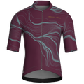 Contour Burgundy Jersey – Cycling Short Sleeve Race Fit