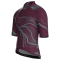Contour Burgundy Jersey – Cycling Short Sleeve Race Fit