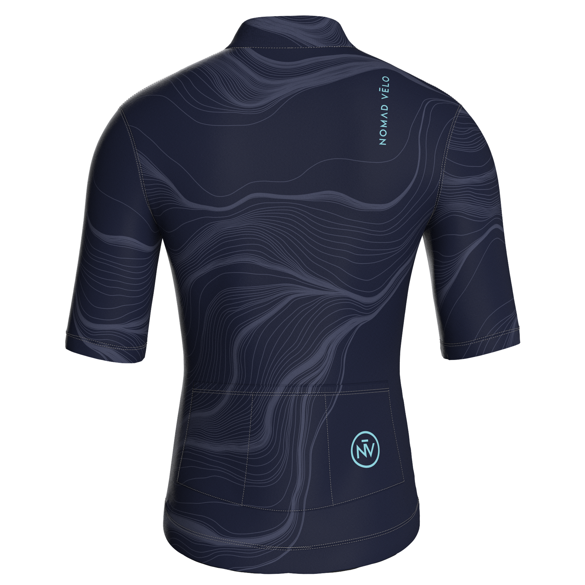Contour Navy Jersey – Cycling Short Sleeve Race Fit