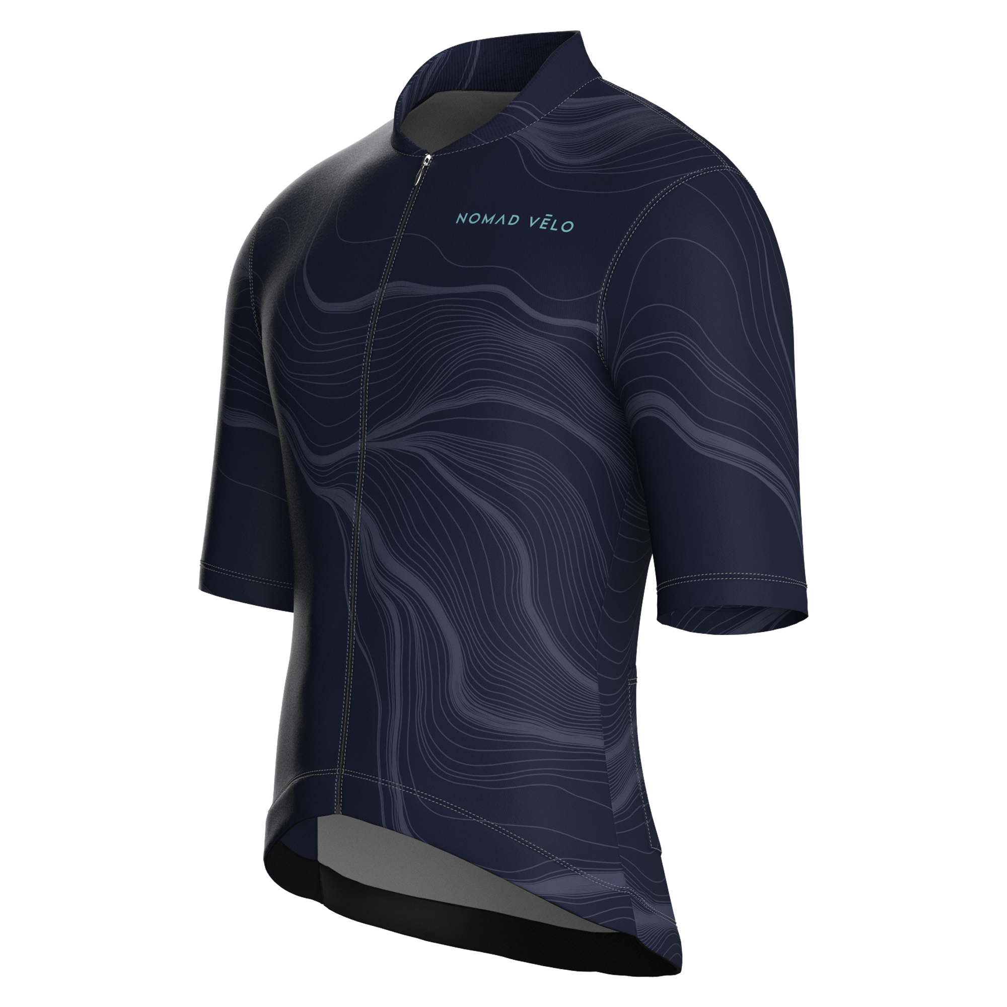 Contour Navy Jersey – Cycling Short Sleeve Race Fit