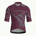 Contour Burgundy Jersey – Cycling Short Sleeve Race Fit
