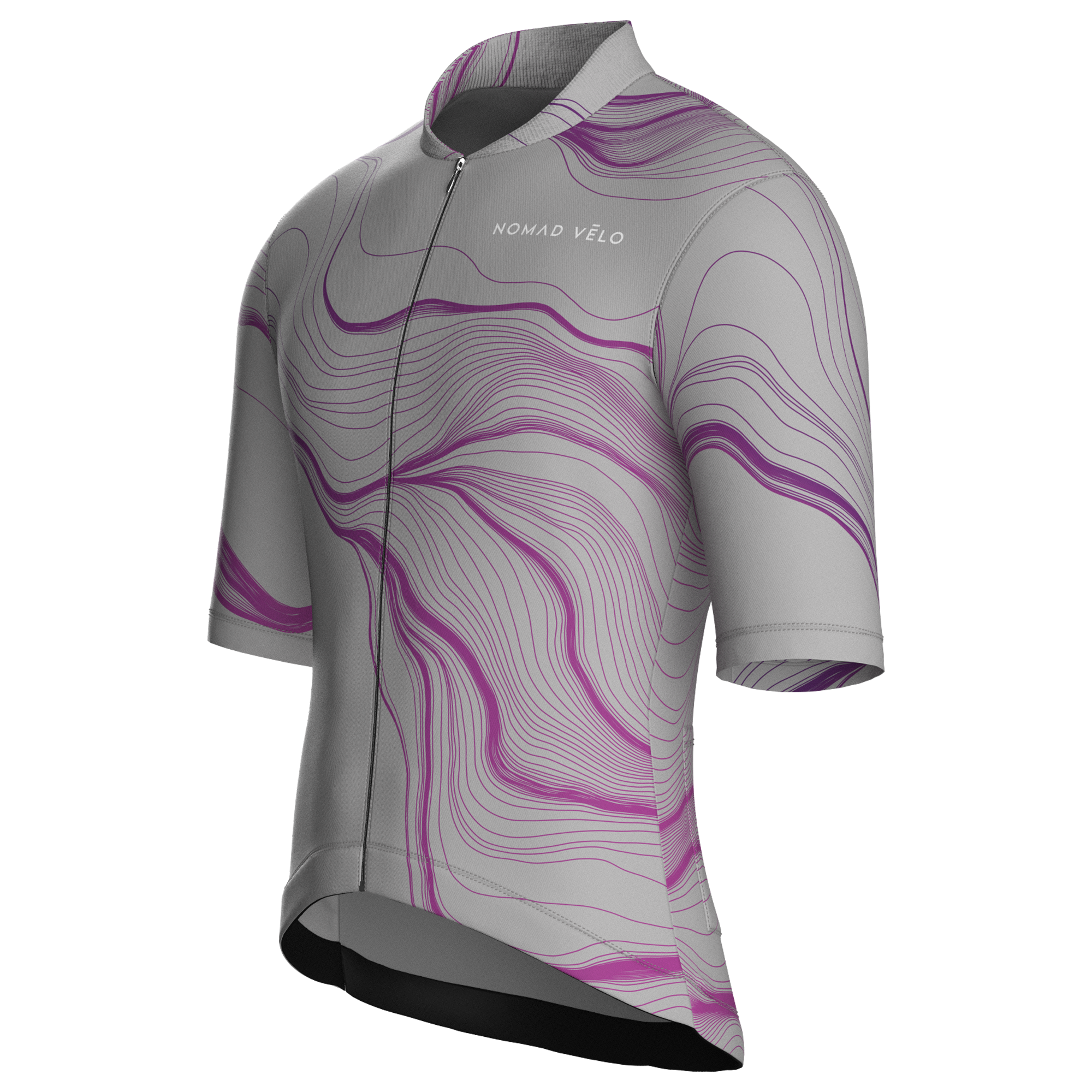 Contour Silver Jersey – Cycling Short Sleeve Race Fit