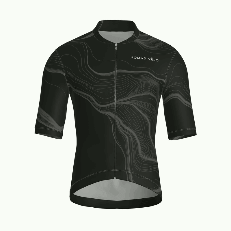 Contour Graphite Jersey – Cycling Short Sleeve Race Fit