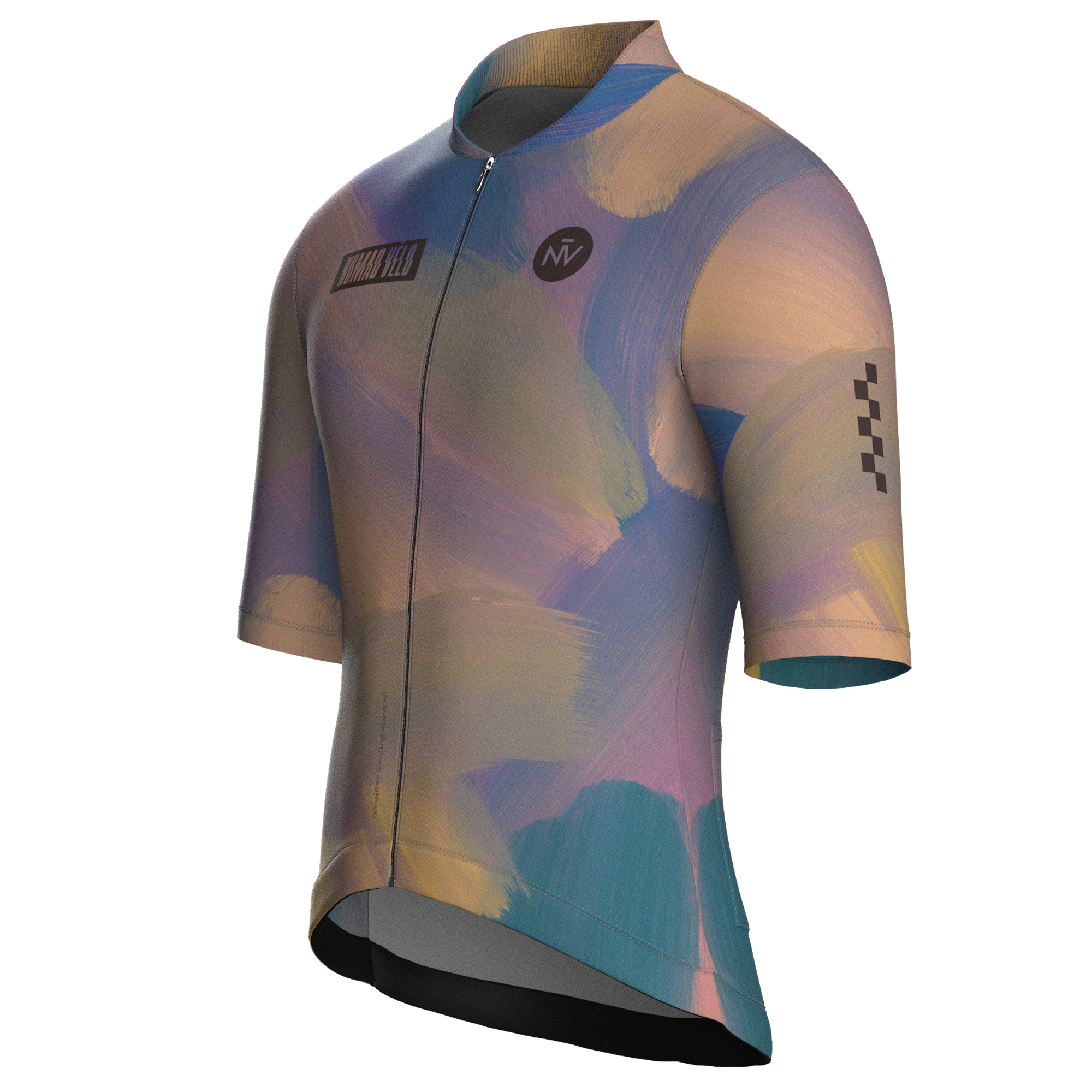 Painterly Sunset Jersey – Cycling Short Sleeve Aero Fit Sublimated Artwork