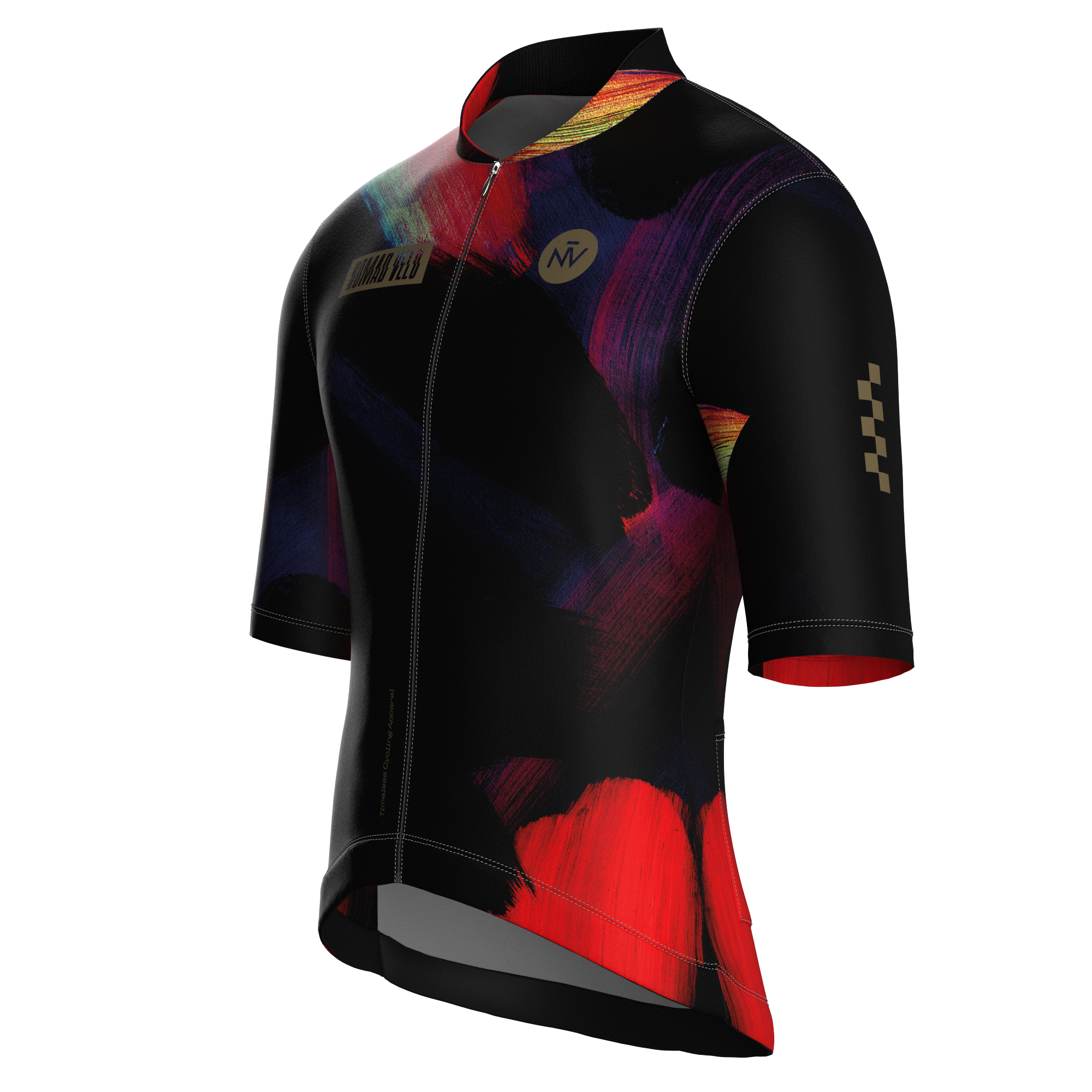 Painterly Midnight Jersey – Cycling Short Sleeve Aero Fit Sublimated Artwork