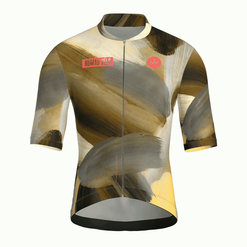 Painterly Bronze Jersey – Cycling Short Sleeve Aero Fit Sublimated Artwork