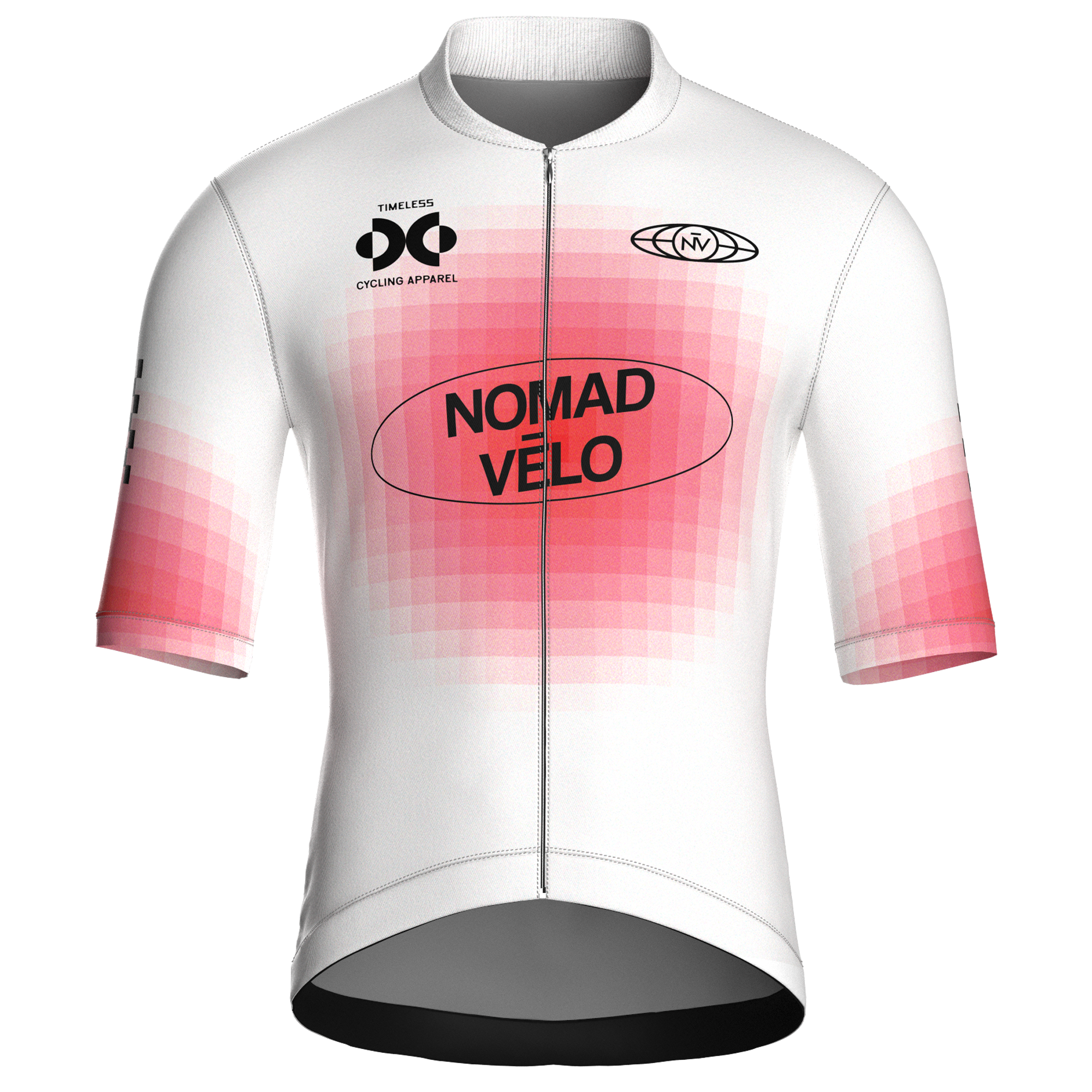 Pixel White Jersey – Cycling Short Sleeve Race Fit