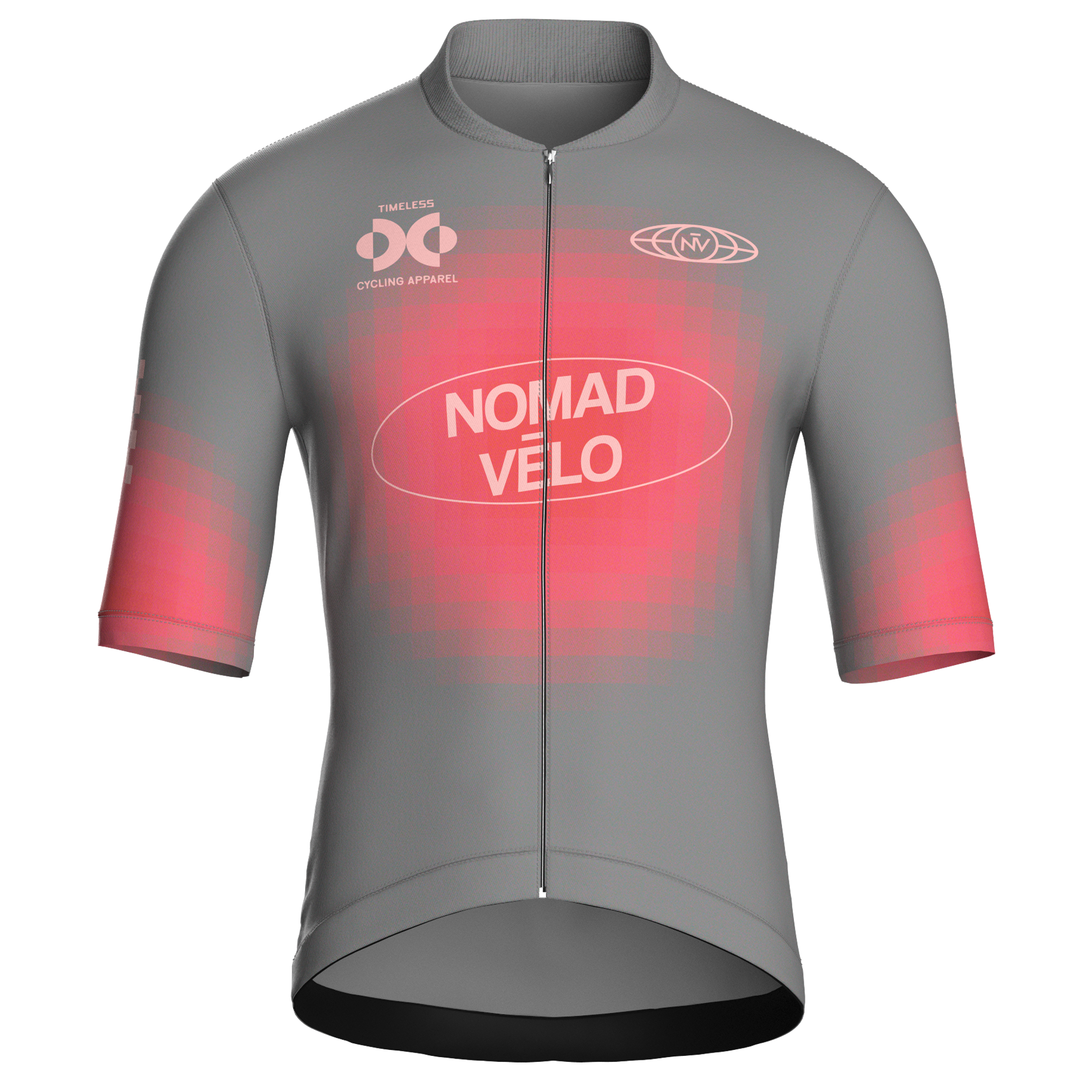 Pixel Grey Jersey – Cycling Short Sleeve Race Fit