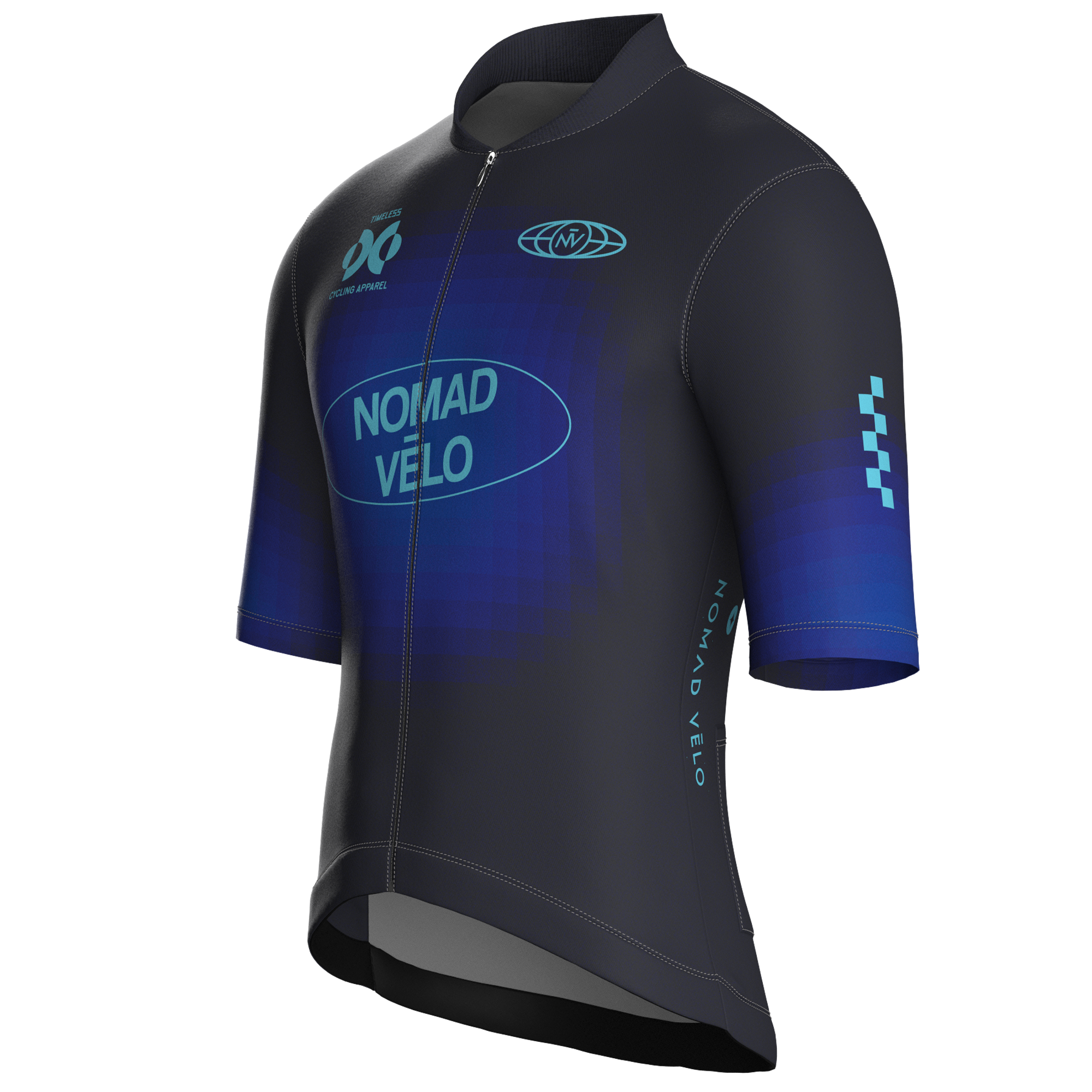 Pixel Black Jersey – Cycling Short Sleeve Race Fit
