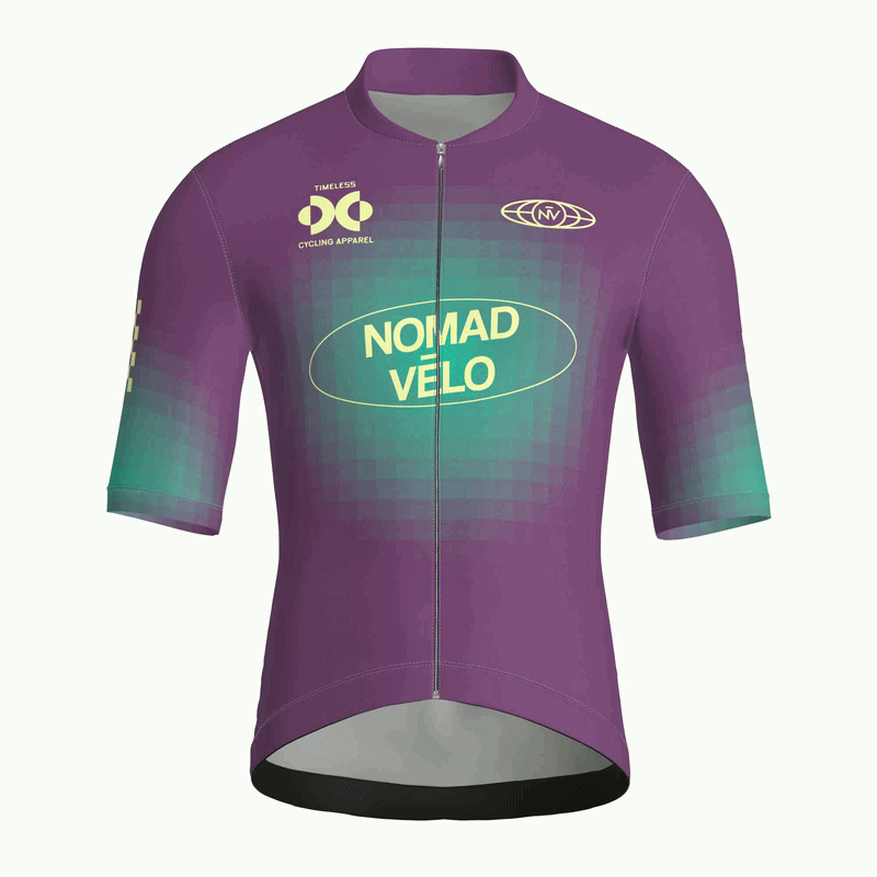 Pixel Plum Jersey – Cycling Short Sleeve Race Fit