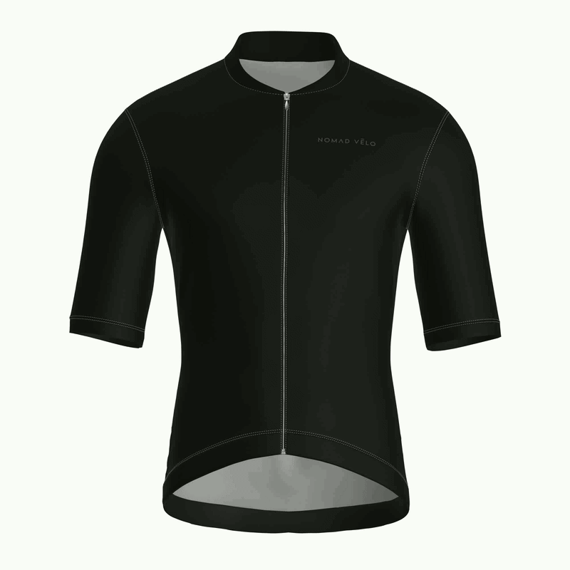 Pure Black Jersey – Cycling Short Sleeve Race Fit