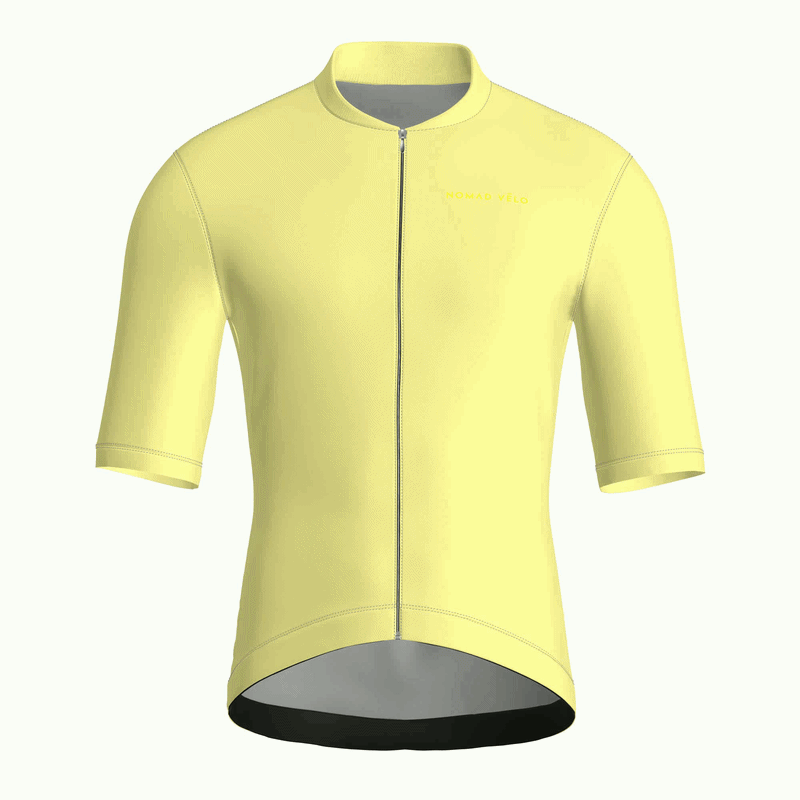 Pure Yellow Jersey – Cycling Short Sleeve Race Fit