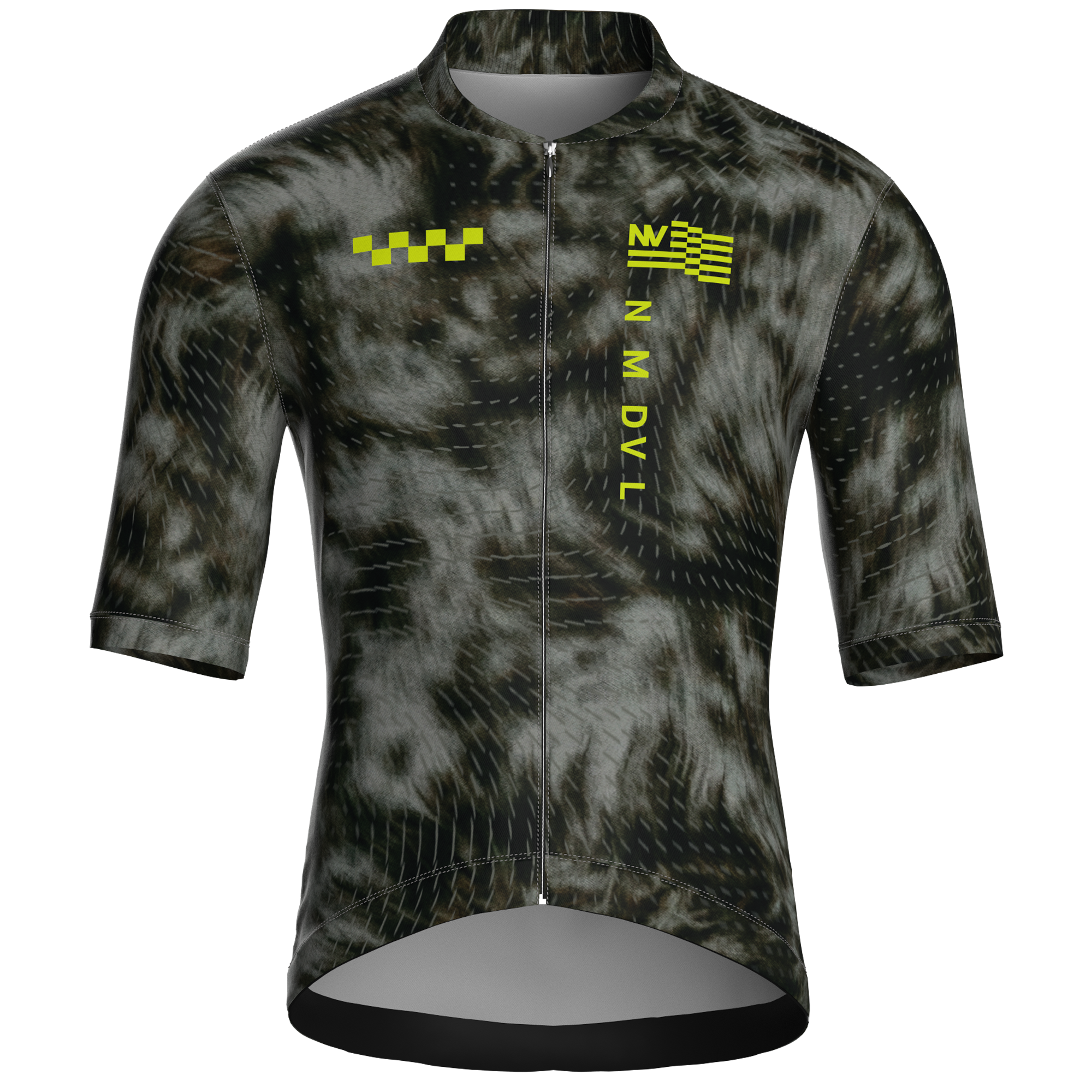 Phantom Olive Fluor Jersey – Cycling Short Sleeve Race Fit Sublimated Artwork