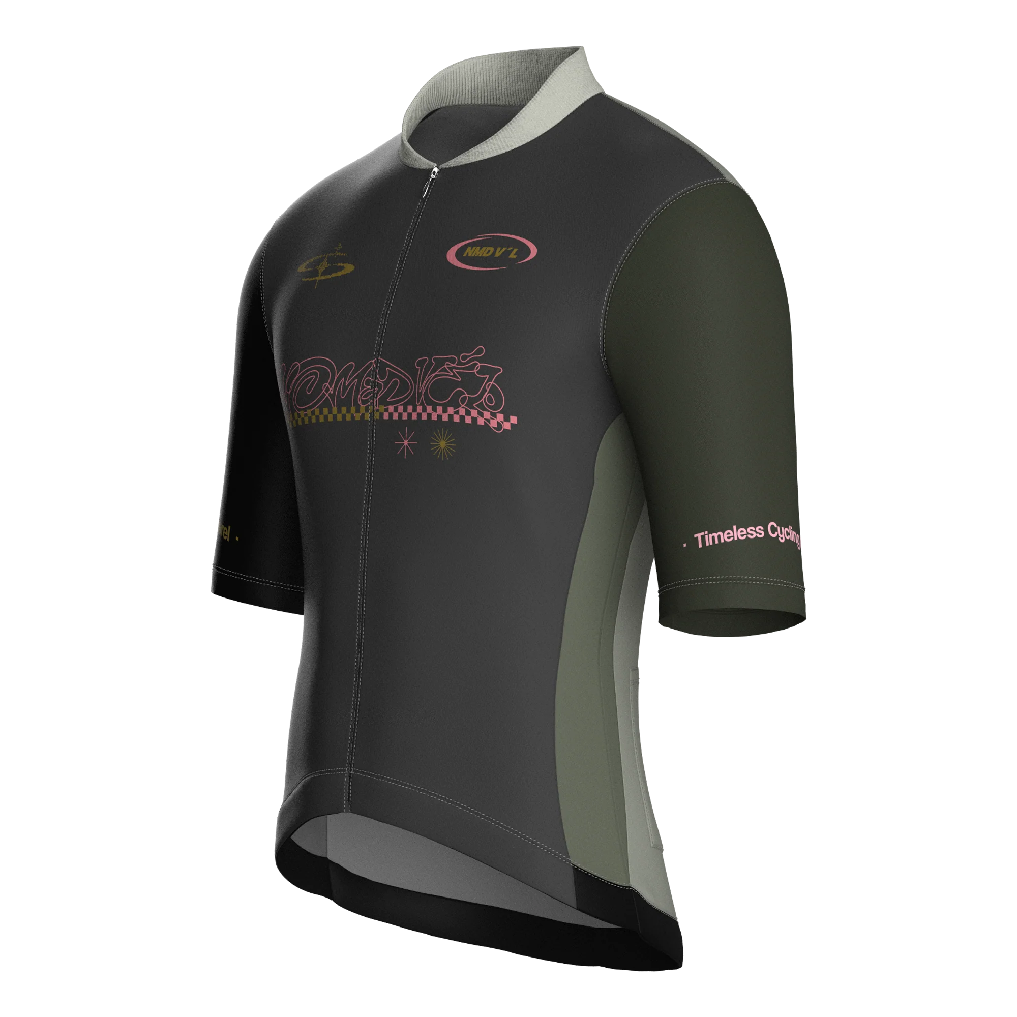 Kompo Gray Short Sleeve Jersey | Nomad Vélo
